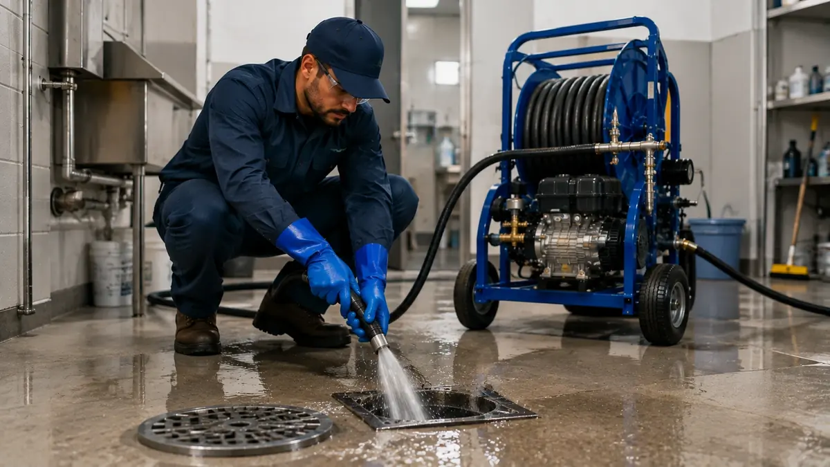 Floor Drain Hydro Jet Cleaning in Creston