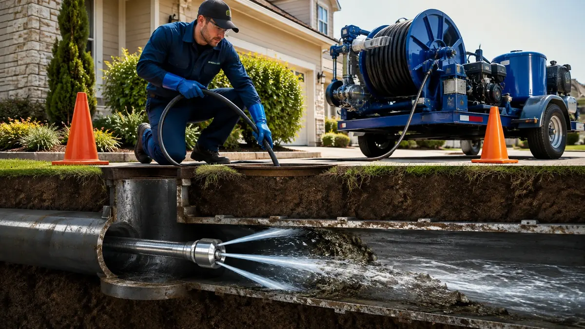 Main Sewer Line Hydro Jet Cleaning in Creston