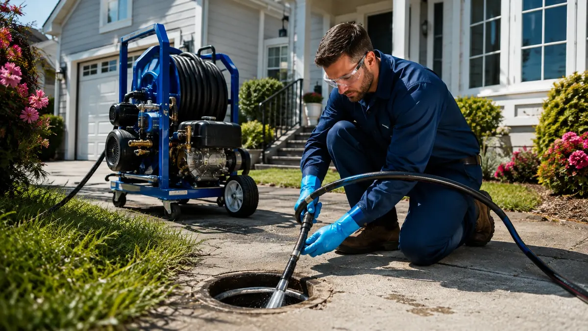 Residential Hydro Jet Drain Cleaning in Creston